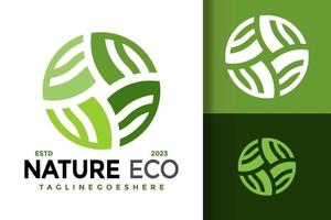 natuur eco blad logo logos ontwerp element voorraad vector illustratie sjabloon