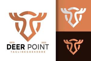 hert Mark punt logo logos ontwerp element voorraad vector illustratie sjabloon