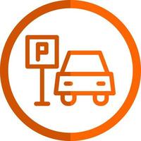 auto park vector icoon ontwerp