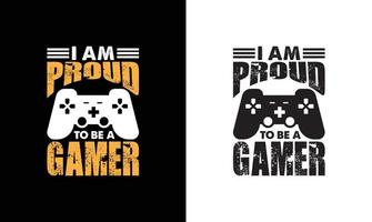 gaming citaat t overhemd ontwerp, typografie vector