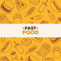 fastfood banner vector