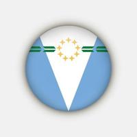Formosa vlag. Argentinië provincies. vector illustratie.