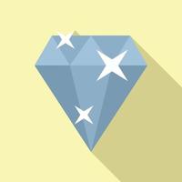diamant merk ambassadeur icoon vlak vector. sociaal media vector