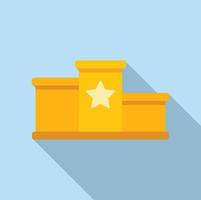 ranking podium icoon vlak vector. het beste rang vector