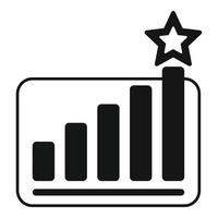 beloning diagram icoon gemakkelijk vector. medaille winnaar vector