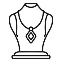 model- sieraden dummy icoon schets vector. mode buste vector