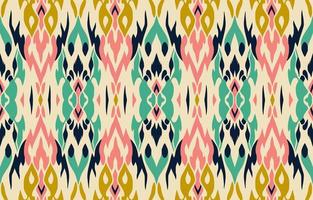 etnisch ikat tropisch naadloos patroon pastel toon. abstract traditioneel volk antiek grafisch kleding stof lijn. structuur textiel achtergrond vector illustratie overladen elegant luxe wijnoogst retro stijl.