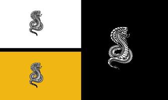 koning cobra boos vector illustratie schets ontwerp