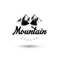 berg logo, berg logo afbeeldingen, reeks van wildernis en natuur exploratie vector