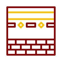 kaaba icoon duokleur rood stijl Ramadan illustratie vector element en symbool perfect.