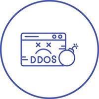 ddos vector icoon