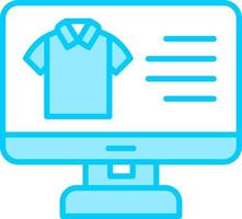 kleding online boodschappen doen vector icoon