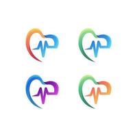 medisch kleurrijk logo-ontwerp vector