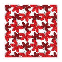 rood abstract vorm blad patroon, uniek ontwerp voor mooi geschenk inpakken. vector