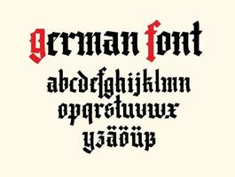 gotisch lettertype. Duitse alfabet. vector