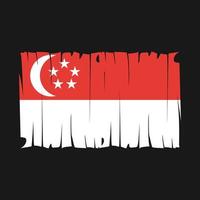 vlag van singapore vector