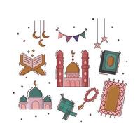 moslim aanbidden ornament vector illustratie