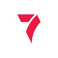 aantal 7 logo icoon ontwerp sjabloon vector