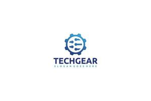 Technologie Gear Logo vector