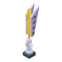 standbeeld trofee icoon isometrische vector. kop prijs vector