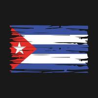 Cuba vlag borstel vector