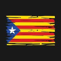 Catalonië vlag borstel vector