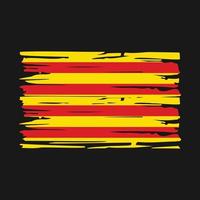 Catalonië vlag borstel vector