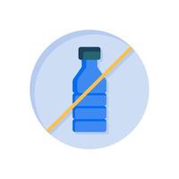 Nee plastic fles icoon voor uw website ontwerp, logo, app, ui. vector