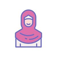 muslimah icoon voor uw website ontwerp, logo, app, ui. vector