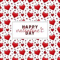 Valentijnsdag hart naadloze patroon vector