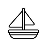 zeilboot icoon voor uw website ontwerp, logo, app, ui. vector