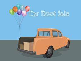 auto boot verkoop illustratie grafische vector