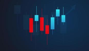 voorraad markt of forex handel diagram in grafisch concept geschikt voor financieel investering vector