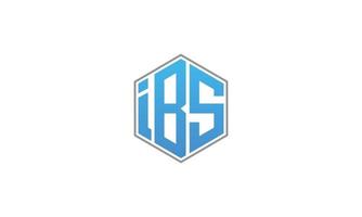 ibs brief logo ontwerp met veelhoek vorm geven aan. sba creatief initialen brief logo concept. ibs brief ontwerp. pro vector