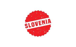 Slovenië postzegel rubber met grunge stijl Aan wit achtergrond vector