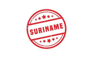 Suriname postzegel rubber met grunge stijl Aan wit achtergrond vector