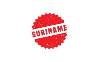 Suriname postzegel rubber met grunge stijl Aan wit achtergrond vector