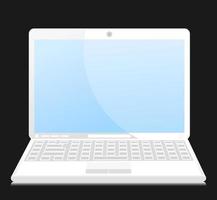 laptop in vlak stijl. vector illustratie