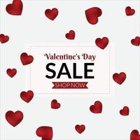 Valentijnsdag verkoop achtergrond met ballonnen hart patroon. vector illustratie. behang, flyers, uitnodiging, posters, brochure, banners.