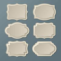 Vintage etiketten Frames vector