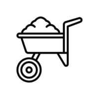 kruiwagen icoon voor uw website ontwerp, logo, app, ui. vector