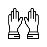 handschoenen icoon voor uw website ontwerp, logo, app, ui. vector