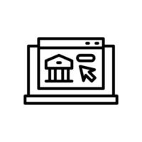 online bank icoon voor uw website, mobiel, presentatie, en logo ontwerp. vector