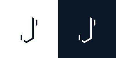 modern en elegant j logo ontwerp vector