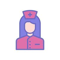 verpleegster icoon voor uw website ontwerp, logo, app, ui. vector