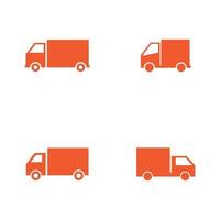 vrachtwagen logistiek pictogram logo illustratie vector ontwerp