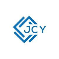 jcy brief logo ontwerp Aan wit achtergrond. jcy creatief cirkel brief logo concept. jcy brief ontwerp. vector
