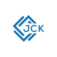 jck brief logo ontwerp Aan wit achtergrond. jck creatief cirkel brief logo concept. jck brief ontwerp. vector