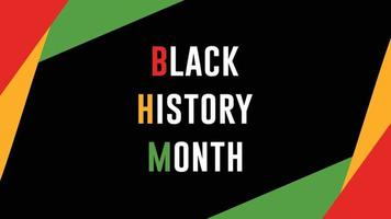 zwarte geschiedenis maand achtergrond vector
