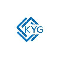 kyg brief logo ontwerp Aan wit achtergrond. kyg creatief cirkel brief logo concept. kyg brief ontwerp. vector